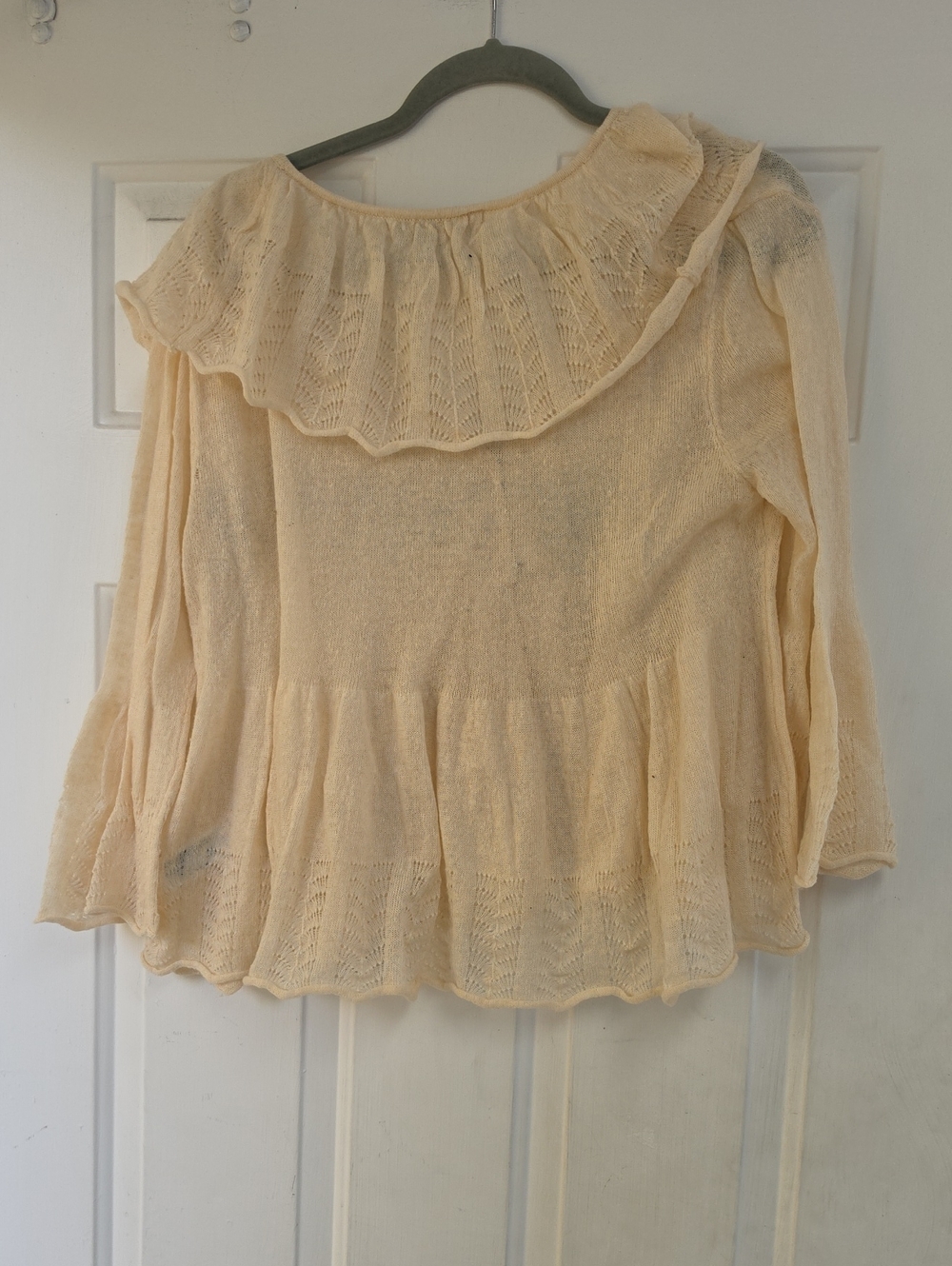 Zara Shimmer Ruffle Lace Top - Picture 5 of 9